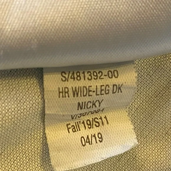 Old Navy Dk Blue Denim Jeans, High Rise, Wide Leg, Size 6 - Picture 6 of 8